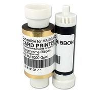 MA1000K Gold Ribbon MA1000K Monochrome Ribbon for Magicard Enduro 3E Enduro Rio Pro Pronto Enduro+ 1000 Prints Compatible