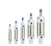 MA16/20/25/32/40 Series Stainless Steel Magnetic Ring 25-500mm Stroke Double Acting Small Mini Pneumatic Air Cylinder(Stroke 50mm,MA25(Bore 25mm))