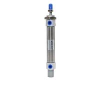 MA25mm Stainless Steel Double Acting Mini Pneumatic Cylinder 25 to 500mm Stroke Air Pressure Cylinder 1Pcs(200mm Stroke)