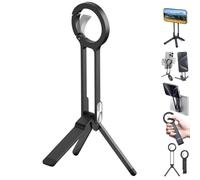 Ma38 Magnetic Phone Tripod for iPhone, 180° Adjustable Magnetic Cell Stand for Desk with Double-Sided, Segregatei/Interactk Mini Tripods(A 1PC)