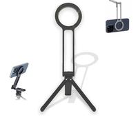 Ma38 Magnetic Phone Tripod for iPhone, MA38 Portable Phone Holder Mini Tripod, Freeiy-rotating, Magnetic Function, Quick Mount, Stand with for Vlogging Unlock Creative Freedom (black, 1pcs)