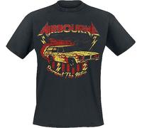 MA9&HUI Airbourne Nitro Vintage Men's Short-Sleeved T-Shirt Black, RegularRegular Fit (Large)