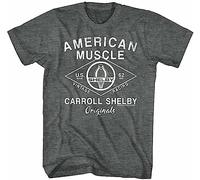 MA9&HUI Carroll Shelby American Muscle s T-Shirt Darkgrey T-Shirts & Hemden(XX-Large)