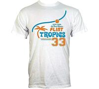 MA9&HUI QIAN T-Shirt Flint Tropics MensWhite (XX-Large)