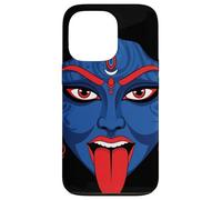 Maa Kali Glitch Art Cyberpunk Vaporwave Devanagari Dharma Case for iPhone 13 Pro