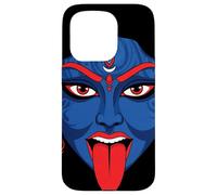 Maa Kali Glitch Art Cyberpunk Vaporwave Devanagari Dharma Case for iPhone 15 Pro