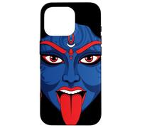 Maa Kali Glitch Art Cyberpunk Vaporwave Devanagari Dharma Case for iPhone 16 Pro