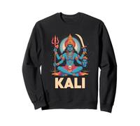 Maa Kali Hindu Goddess Trishula & Sword Feminine Devotional Sweatshirt
