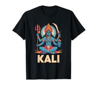 Maa Kali Hindu Goddess Trishula & Sword Feminine Devotional T-Shirt