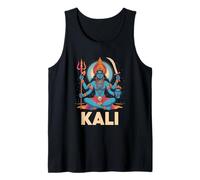 Maa Kali Hindu Goddess Trishula & Sword Feminine Devotional Tank Top