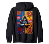 Maa Kali Surreal Hindu Goddess Feminine Shakti Spiritual Art Zip Hoodie