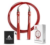 MAAC-XIMUM PREMIUM JUMP ROPE, Lightweight, Self-Locking, Adjustable for Adults, Speed Skipping Rope, Fitness, Crossfit, Boxing, MMA