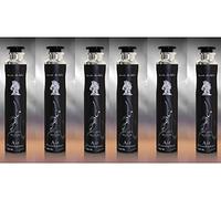 Maahir Black 300 ml Air Freshener Room Spray Refreshes Air | Aromatic Long Lasting Air Freshener for Home & Car Spray | Odour Eliminator (Smoky, Woody, Fresh) (Pack of 6)