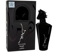 Maahir Black Edition 100Ml Arabic 0riental Fragrance Perfume Spray With Gift Bag Woody notes, Leather, Cedar, Saffron, Pepper, Patchouli, Pinewood Unisex by aClickAway