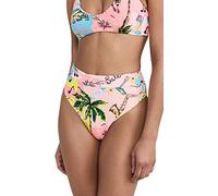 Maaji Women's Habana Suzy Q Reversible Rise/High Leg Signature Cut Bikini Bottoms, Multicolor, Medium