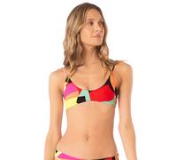 Maaji Women's Rubik Cube Liberties Reversible Bralette Bikini Top, Green, Medium