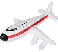 MAAK Inflatable Plane Aeroplane Inflatable Toy Aircraft Inflatable Aeroplane 72cm White Cartoon PVC Plastic Balloons Planes Toys Balloon Kid Birthday Gift Classic Toys