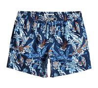 MaaMgic 5.5" Men's Swimming Trunks Quick Dry Fit Performance Surfing Short Pockets,Blue Jelly Flower,S