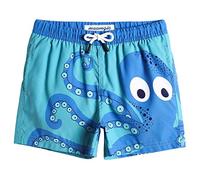 MaaMgic Little Boys' Beach Trunk Toddler Swim Shorts Animal Patterned Boardshorts Lightweight Beach Shorts Adjustable Waist Great for All Ages