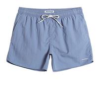 MaaMgic Men Swimming Shorts Classic Mesh Lined Surf Trunks Quick-Drying Beach Shorts Adjustable Drawstring Swimwear,Blue Haze,XS