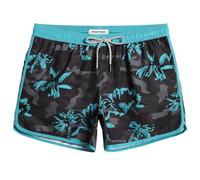 MaaMgic Mens 5" Short 70s 80s 90s Vintage Swim Trunks Quick Dry Bathing Suits Swimming Shorts Swimsuits Board Shorts,New Black Grey Camo Flower 4.5,XXL