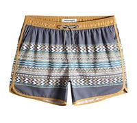 MaaMgic Mens 5" Short 70s 80s 90s Vintage Swim Trunks Quick Dry Bathing Suits Swimming Shorts Swimsuits Board Shorts,Yellow Blue,M