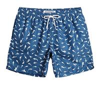maamgic Mens Quick Dry Swim Trunks with Mesh Lining Flamingo Boardshorts