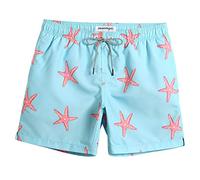 MaaMgic Mens Quick Dry Swim Trunks with Mesh Lining Flamingo Boardshorts