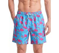 MaaMgic Men's Swim Trunks Quick Dry Fit Performance Surfing Short with Pockets, New-245-flamingo, XX-Large ( Waist:37''-39'' )