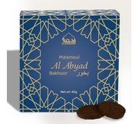 Maamoul al Abyad Bakhoor by Dukhni | 40 grams White Oud Bakhoor Incense | White Oudh Blend | Luxurious Bakhour for Prayer Time, To Relax & Meditate | Handmade Islamic Gifts for men & women