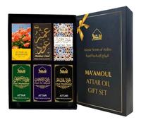 Maamoul Attar Oil Set by Dukhni | 6x6ml Rich Oud Attar | Islamic Gifts