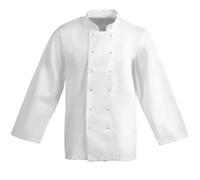 Maan Store Chef Jacket Unisex Kitchen Uniform for Men & Women Cook Coat for Restaurant, Hotel, Catering, Culinary Workwear Short/Long Sleeve (White Long Sleeve, XL)