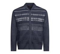 Maan Store Men's Cardigan Full Zip-Up Cable Knit Sweater Classic Crew Neck Long Sleeve Knitted Fabric Side Pockets Casual Winter Warm for Men Sizes M to 2XL (UK, Alpha, XXL, Regular, Regular, Denim)