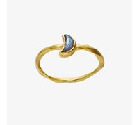 Maanesten Doris Gold Plated Blue Labradorite Moon Twist Ring 4810A 57
