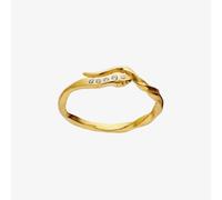 Maanesten Hera Gold Plated Twisted Snake Ring 4814A 53