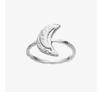 Maanesten Jacinta Silver Textured Crescent Moon Ring 4811C 53