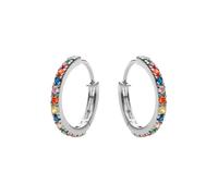 Maanesten Nubia Large Earrings Silver 9346c - Woman - Quartz - 925 Sterling Silver Multicoloured/Silver