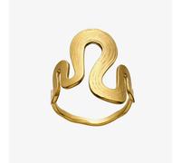 Maanesten Sasja Gold Plated Textured Wave Ring 4796A 59