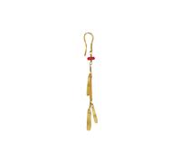 Maanesten Thilde Earring Single 18 ct. Goldplated Silver 9819A - Woman - 925 Sterling Silver Gold/Red