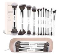MAANGE Makeup Brushes 12Pcs Makeup Brush Set with Travel Case Premium Synthetic Dual-Ended Brushes for Foundation, Concealer, Eyeshadow & Blending