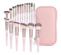 MAANGE Makeup Brushes,18 Pcs Professional Premium Synthetic Make up Brush Set with Case, Foundation Kabuki Travel Make up Brushes set