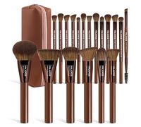 MAANGE Professional 20-Piece Makeup Brush Set - Foundation, Powder, Blush, Eyeshadow & Concealer Brushes - Premium Synthetic Kabuki & Detail Brushes for Liquid, Cream & Mineral Cosmetics