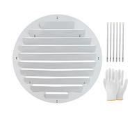 MAAOBR Outdoor AC Unit Cover Air Conditioner Deflector, Stainless steel Anti-Direct blowing prevention heat dissipation wind shield, Weatherproof and Dustproof(Galvanized Steel - Round,18.9in)