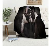 MAAPCHP Flannel Fleece Blanket Throws for Sofa Fluffy Blanket Bed Throw for Bedroom Boston Terrier at the dog show Blanket for Bed, Couch,Car 50x60in