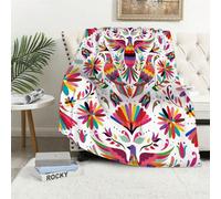 MAAPCHP Flannel Fleece Blanket Throws for Sofa Fluffy Blanket Bed Throw for Bedroom Mexican pattern Blanket for Bed, Couch,Car 50x60in