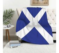 MAAPCHP Flannel Fleece Blanket Throws for Sofa Fluffy Blanket Bed Throw for Bedroom Scotland flag design full e. Blanket for Bed, Couch,Car 50x60in