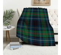 MAAPCHP Flannel Fleece Blanket Throws for Sofa Fluffy Blanket Bed Throw for Bedroom Tartan Seamless Pattern Background. Red Blue Black and Green Plaid Tartan Flanne Blanket for Bed, Couch,Car 50x60in