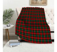 MAAPCHP Flannel Fleece Blanket Throws for Sofa Fluffy Blanket Bed Throw for Bedroom Tartan traditional checkered british fabric seamless pattern Blanket for Bed, Couch,Car 50x60in