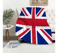 MAAPCHP Flannel Fleece Blanket Throws for Sofa Fluffy Blanket Bed Throw for Bedroom Union Jack, traditional traditional flag United Kingdom modern British Loyalty, Blanket for Bed, Couch,Car 50x60in