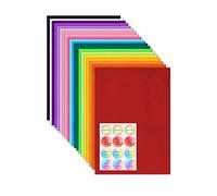 Maara 20 Large Multi Coloured Tissue Paper for Wrapping Gifts 50X75CM, Acid Free Tissue Paper Sheets for Packaging Packing Gift Boxes Gift Bags with Stickers, Perfect for Crafting for Kids